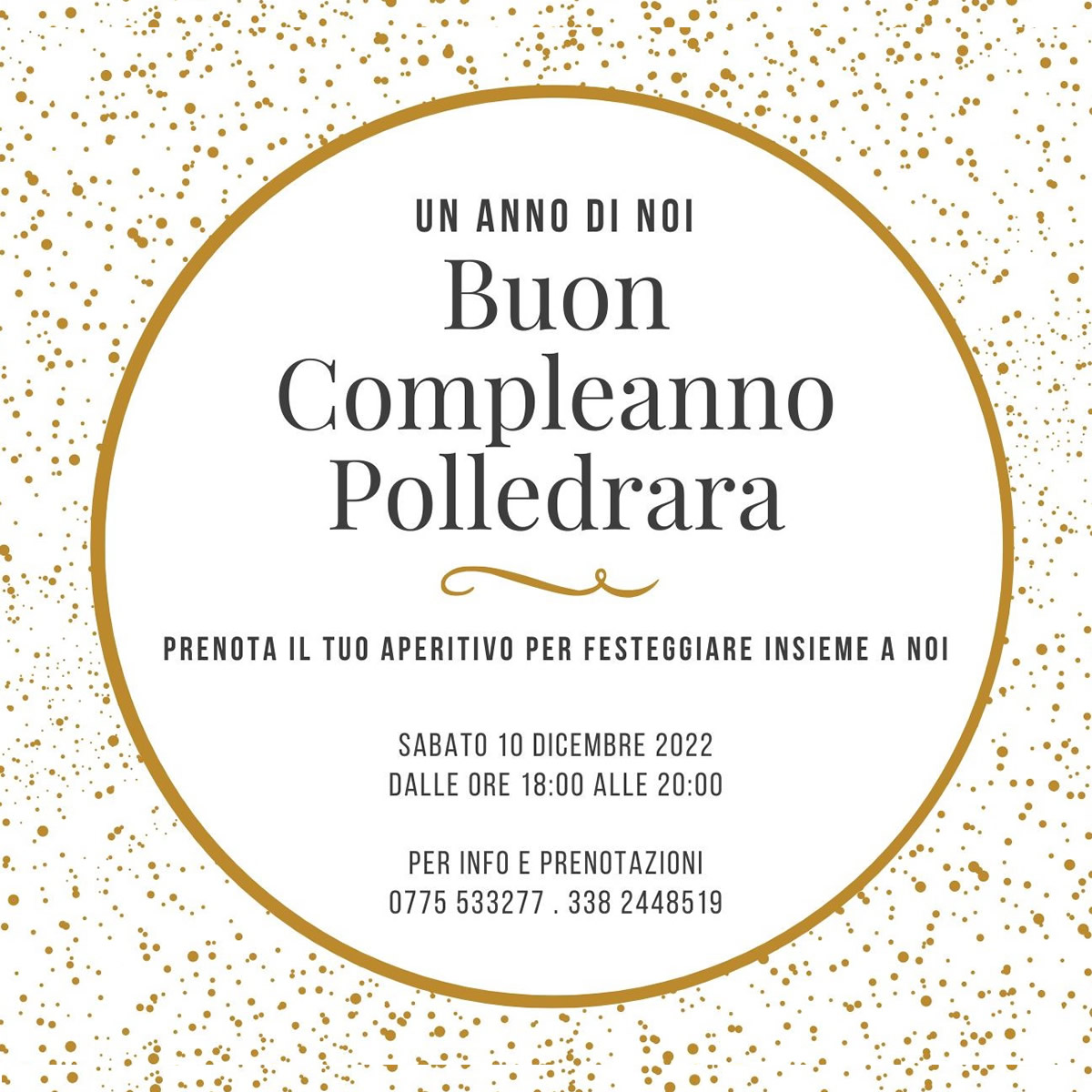 Featured image for “10 Dicembre – Compleanno Polledrara”