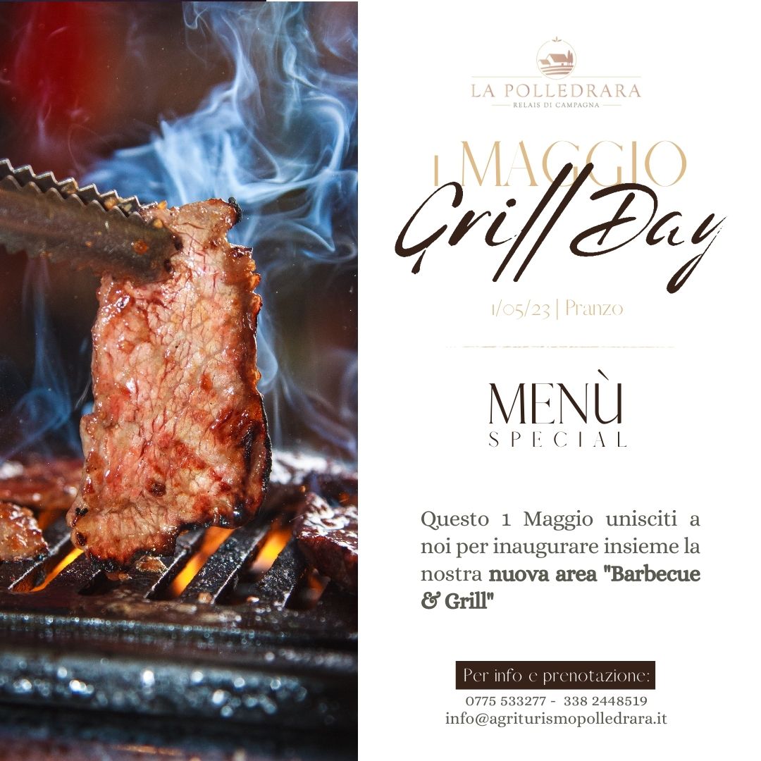 Featured image for “1 Maggio 2023 – Grill Day Menù”