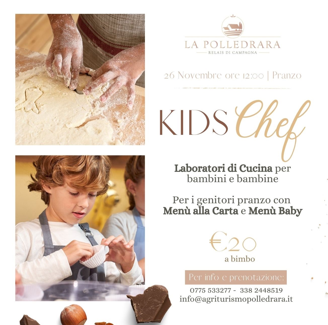 Featured image for “26 Novembre 2023 – Kids Chef”
